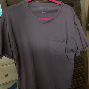 American Eagle Lavender Pocket Tee